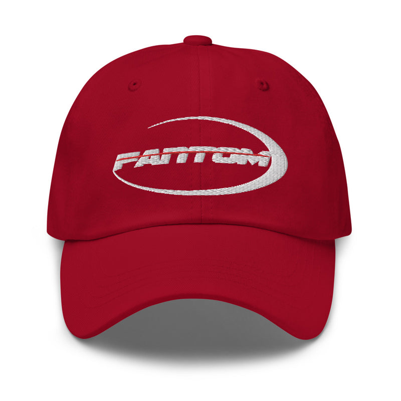 Cranberry red dad hat