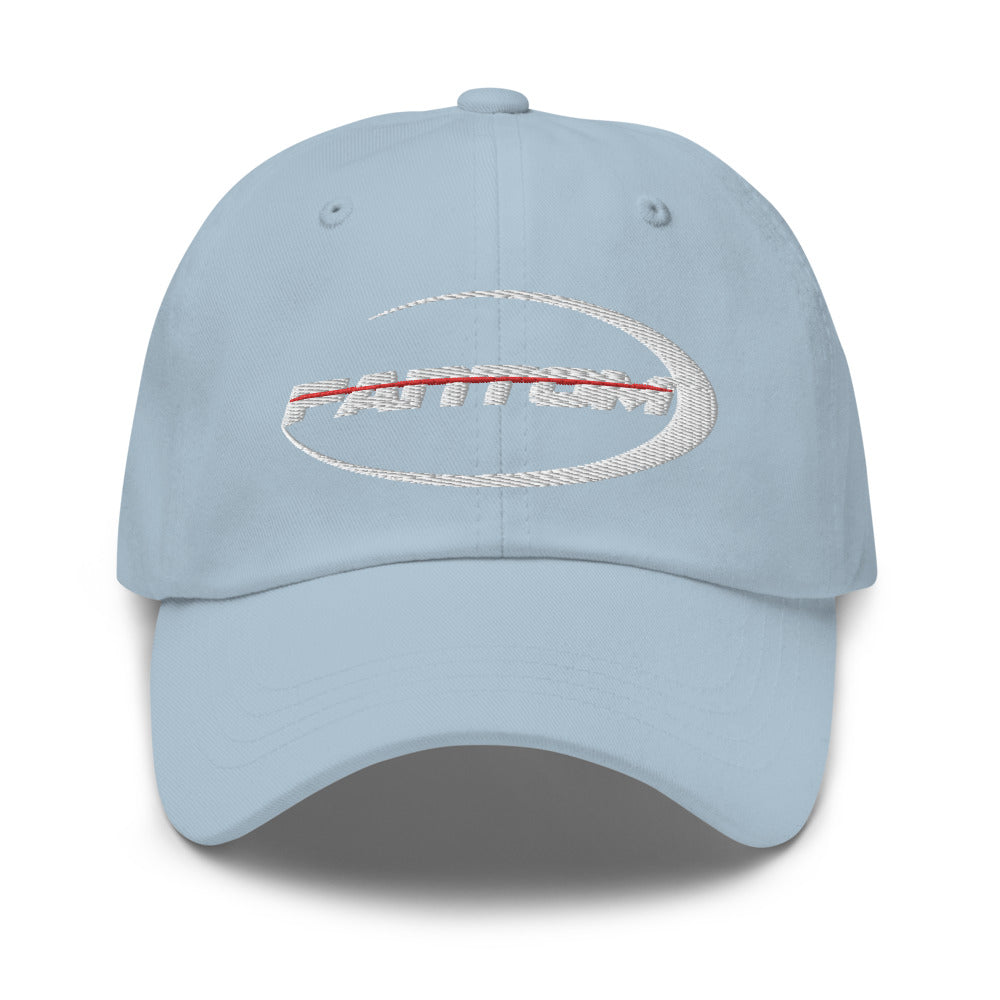light blue hat